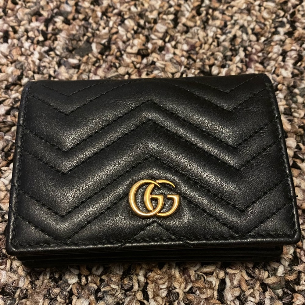 Gucci “GG” Marmont card case wallet